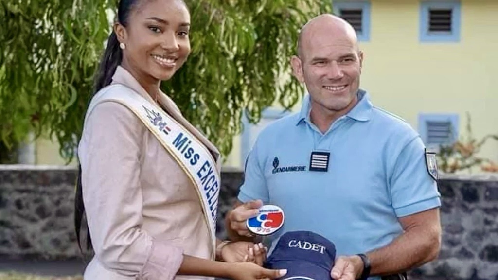 Larissa Salime Be Miss Excellence 2021 rencontre l’association des cadets citoyens de la gendarmerie nationale de Mayotte